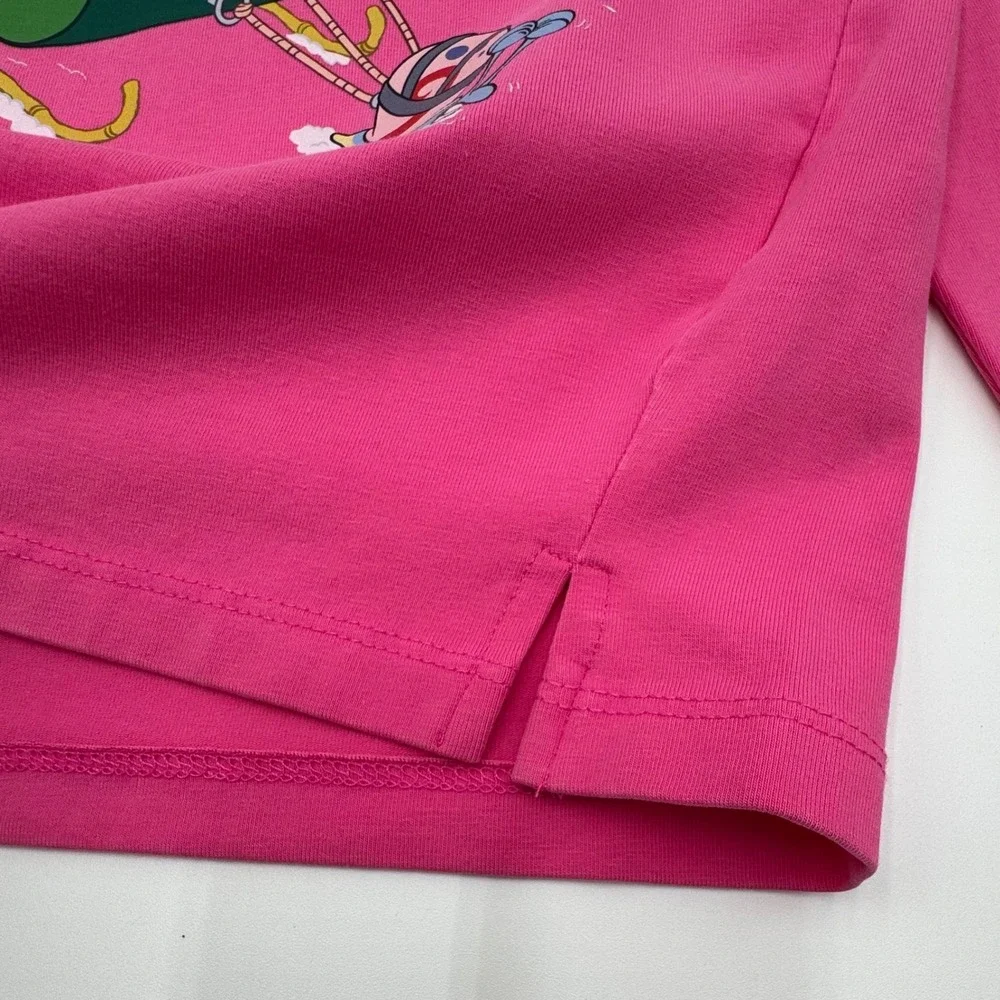 NEW‎ Andy Evan Spongebob Squarepants Shirt Girls 6 Pink Sleigh Ride Tee Holiday
